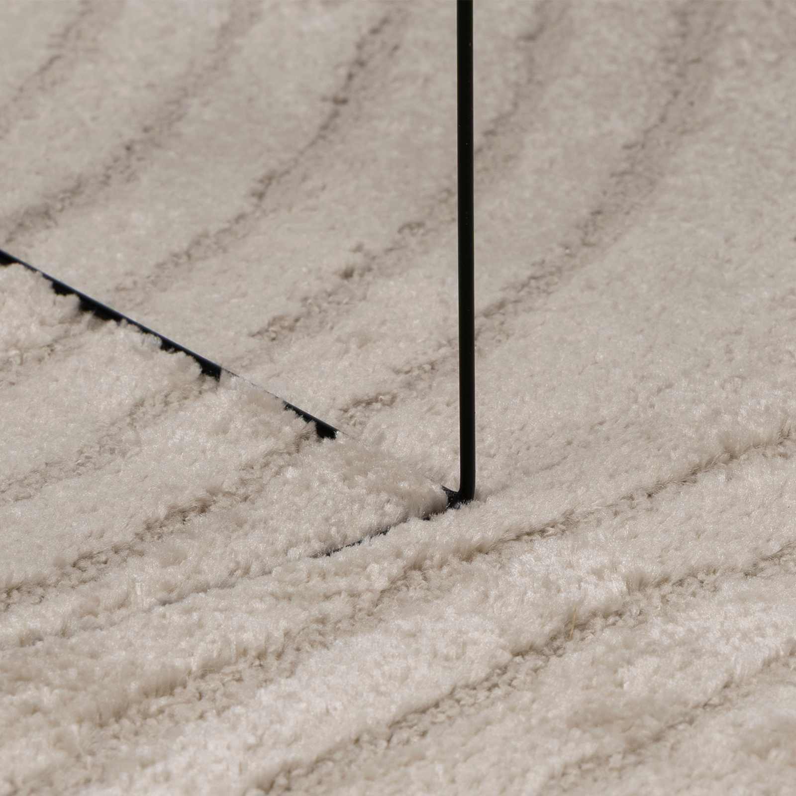 vidaXL Indoor Rug GALATI Beige Ø 160 CM Polyester 6