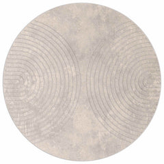 vidaXL Indoor Rug GALATI Beige Ø 160 CM Polyester 2