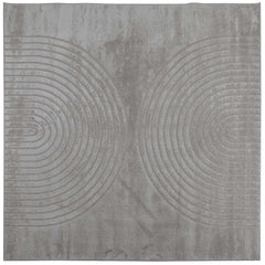 vidaXL Indoor Rug GALATI Grey 120 x 120 cm Polyester 2