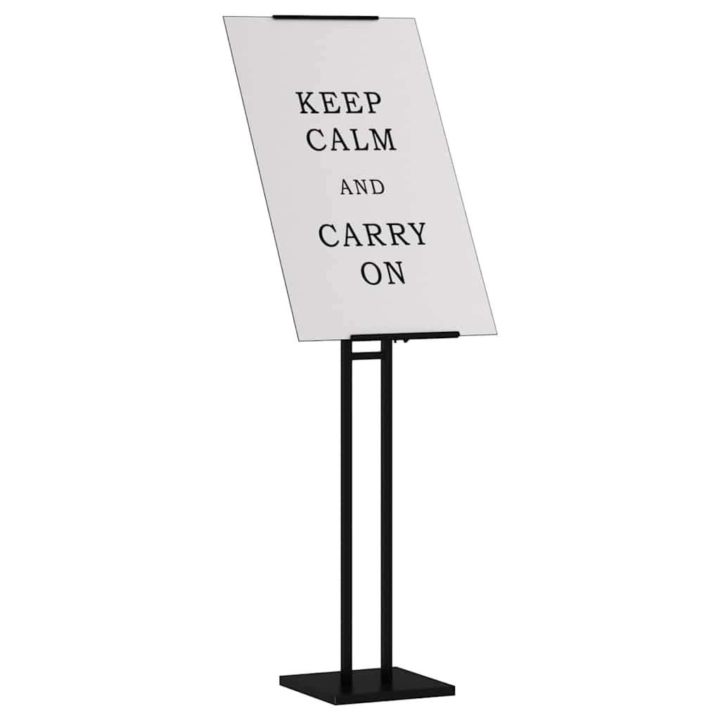 vidaXL Trade Show Displays 2 pcs Black 26.5 x 26.5 x 150 cm Steel 3