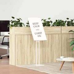 vidaXL Trade Show Displays 2 pcs White 26.5 x 26.5 x 150 cm Steel 4
