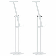 vidaXL Trade Show Displays 2 pcs White 26.5 x 26.5 x 150 cm Steel 2