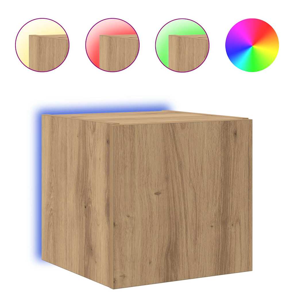 vidaXL TV Wall Cabinet 30.5 x 35 x 30 cm Artisian Oak Engineered Wood 2