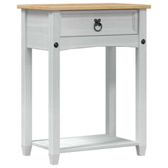 Console table 55 x 35 x 73 cm Solid Pine Wood White