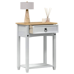 Console table 55 x 35 x 73 cm Solid Pine Wood White