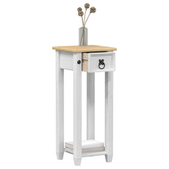 vidaXL Plant Stand White 30 x 30x 73 cm Solid Pine Wood 3