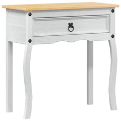 vidaXL Console table White 73 x 35 x 73 cm Solid Pine Wood 2
