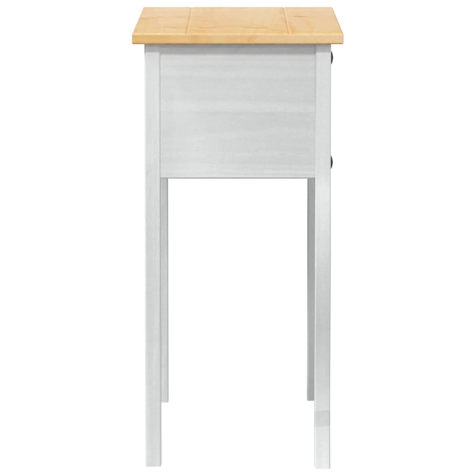 vidaXL Console table White 73 x 35 x 73 cm Solid Pine Wood 5