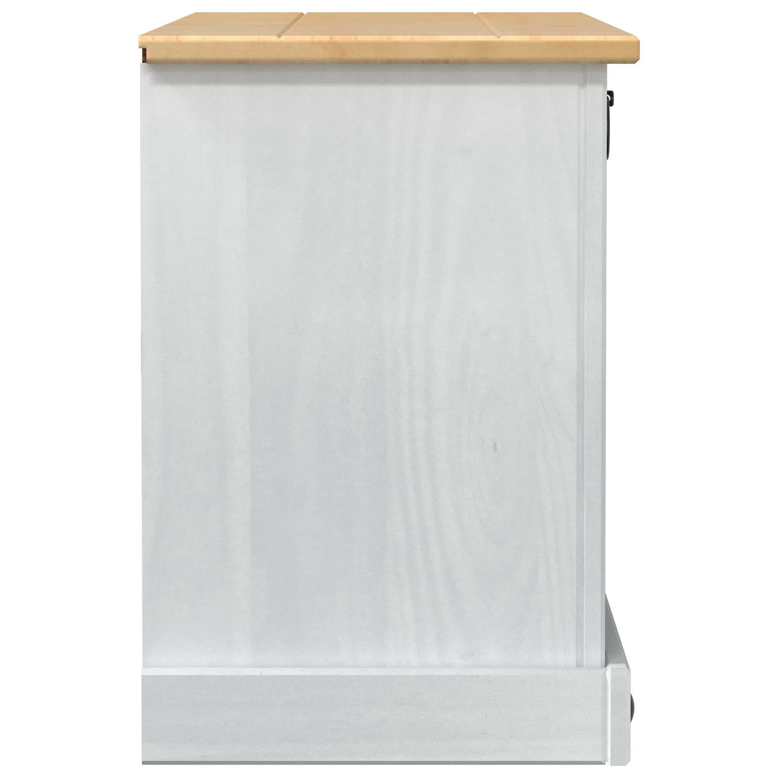 vidaXL Shoe Cabinet Corona White 99 x 32 x 49 cm Solid Pine Wood 5