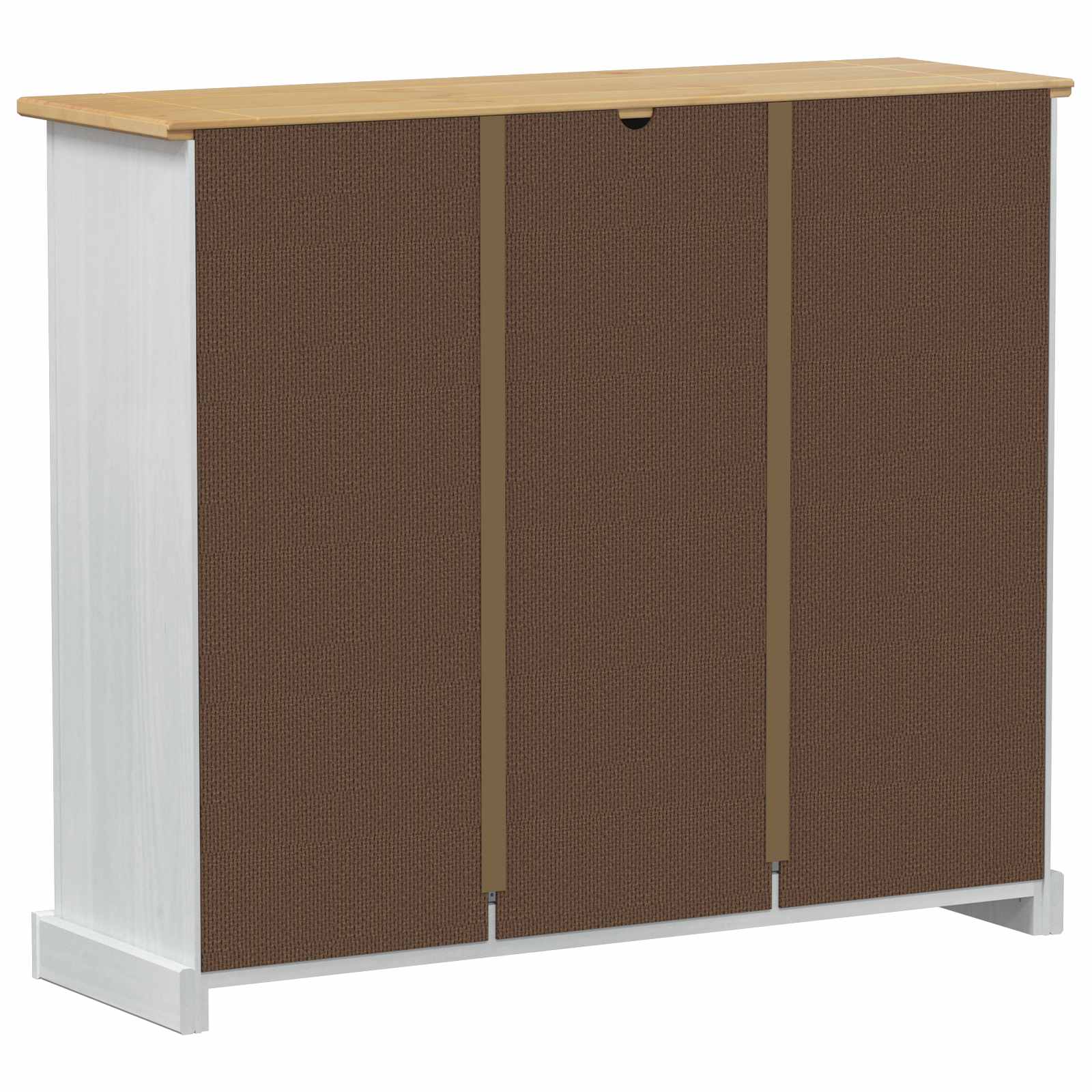 vidaXL Shoe Cabinet Corona White 99 x 32 x 85 cm Solid Pine Wood 6