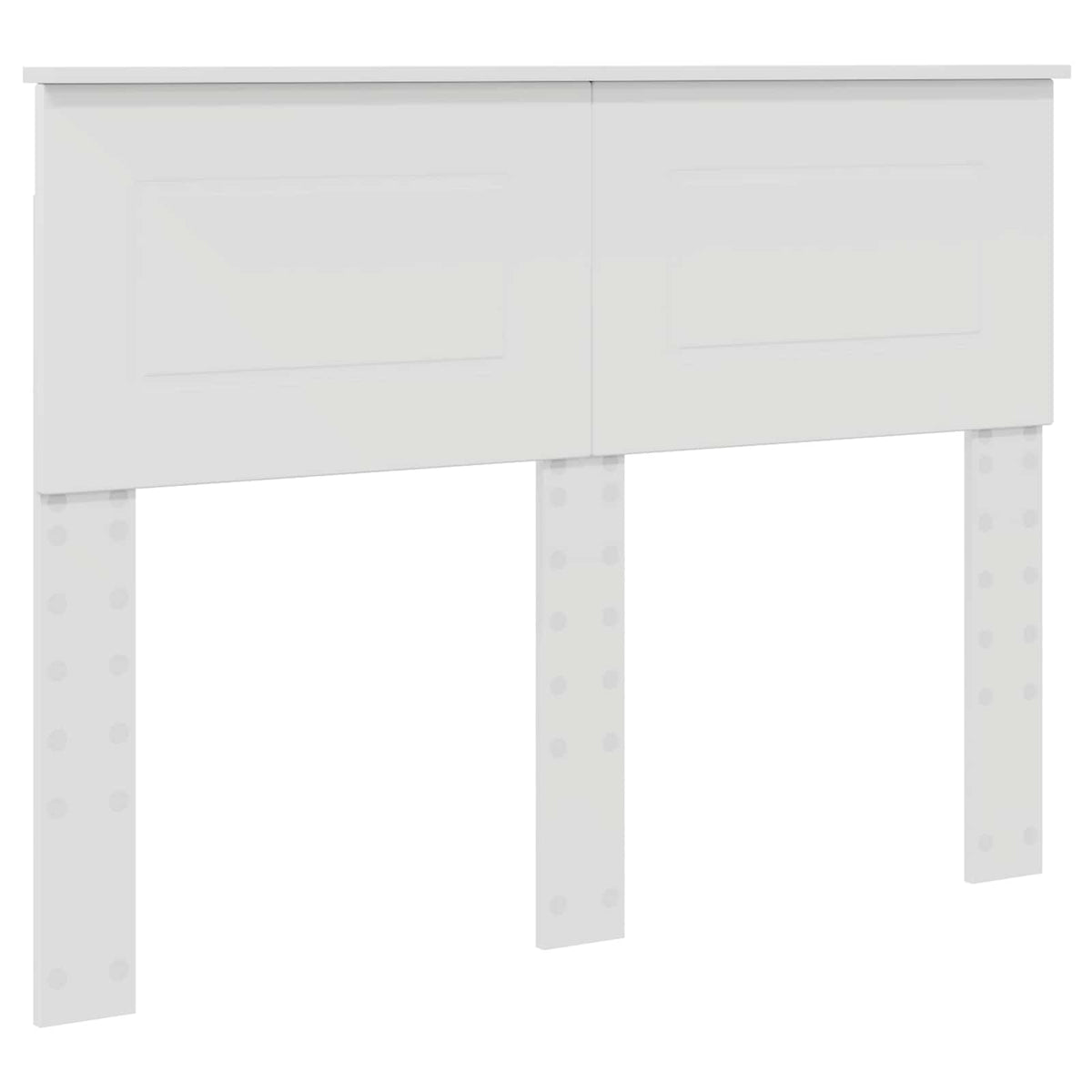 Bed Frame with Headboard 120 x 200 cm Engineered wood White