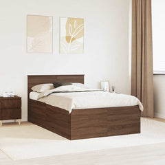 Bed Frame Engineered Wood Brown oak