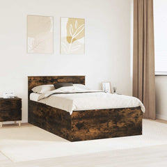 Bed Frame Engineered Wood Smoked Oak