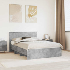 Bed Frame Engineered Wood Length Concrete grey