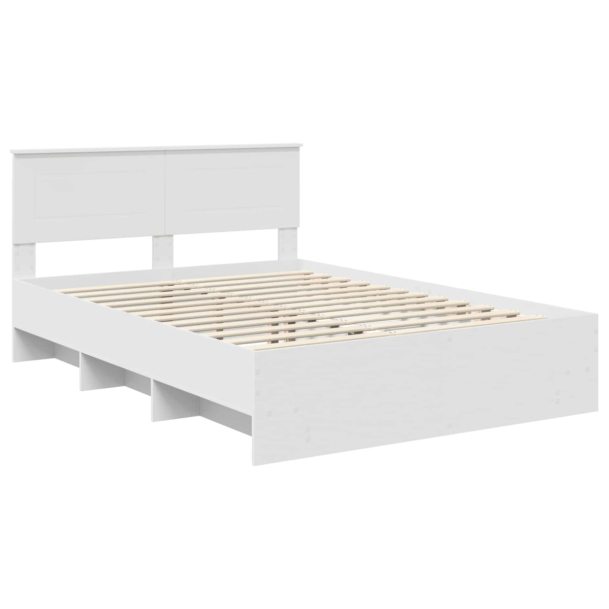 Bed Frame Engineered Wood Length White