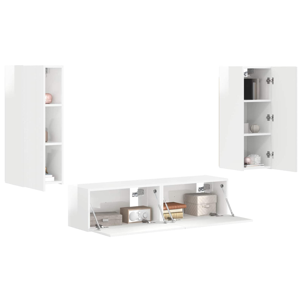 TV Cabinet High gloss white