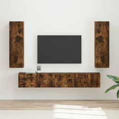 TV Cabinet Set 3 pcs 29.5 x 31 x 100 cm Smoked oak