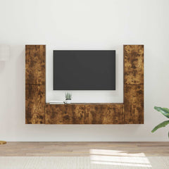 TV Cabinet Set 6 pcs 31 x 30 x 60 cm Smoked oak