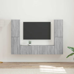 TV Cabinet Set 6 pcs 31 x 30 x 60 cm Grey sonoma