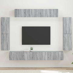 TV Cabinet 8 pcs 98 x 31 x 29.5 cm Grey sonoma