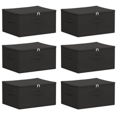 vidaXL Storage Box 6 pcs Non-woven fabric 43 x 34 x 23 cm 33.6 L 2