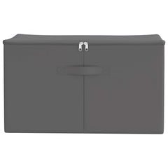 Storage Box Non-woven fabric 90 L Anthracite 24 pcs 60 cm 35 cm 43 cm