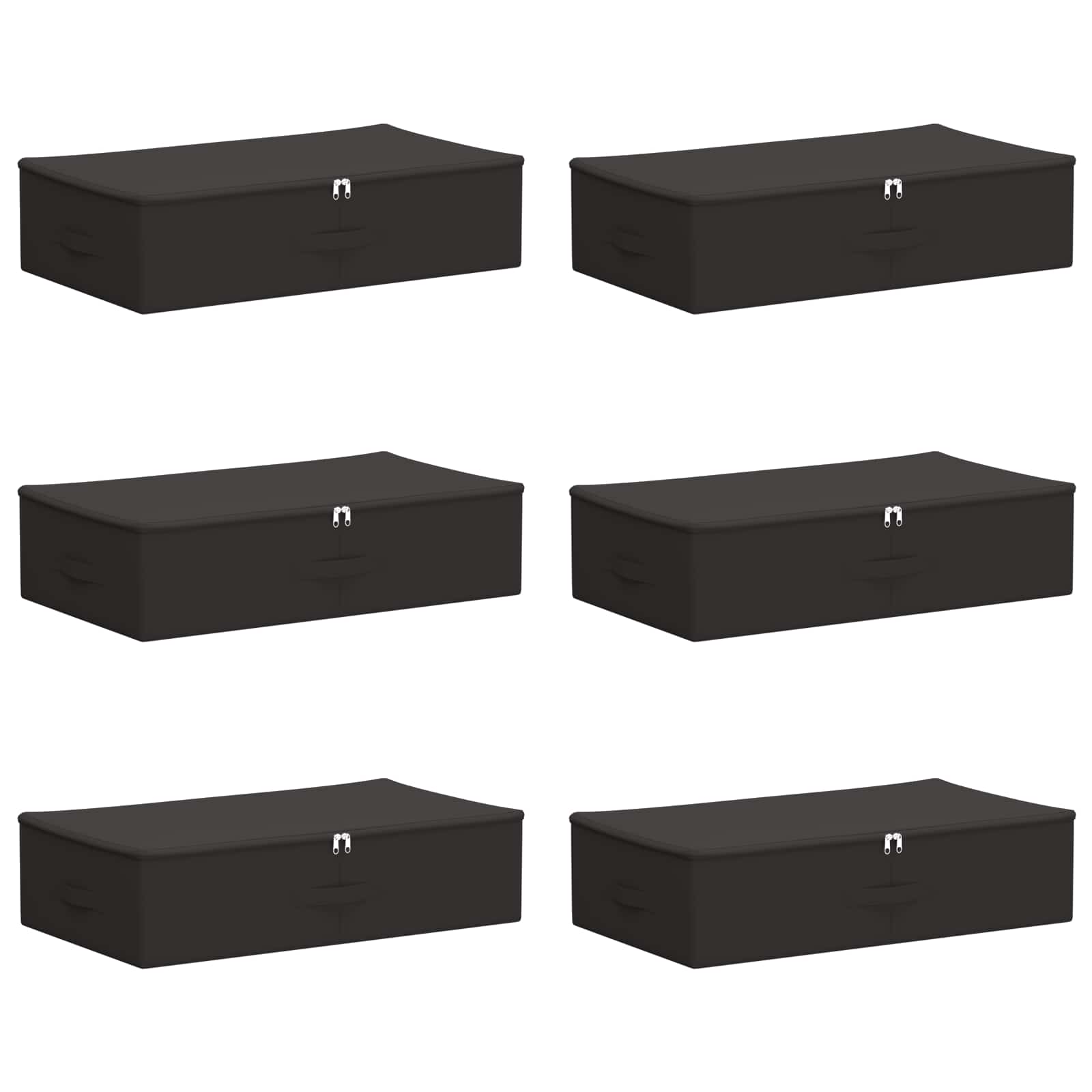 vidaXL Storage Box 6 pcs Non-woven fabric 70 x 40 x 18 cm 50.4 L 2