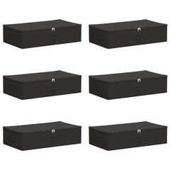 vidaXL Storage Box 6 pcs Non-woven fabric 70 x 40 x 18 cm 50.4 L 2