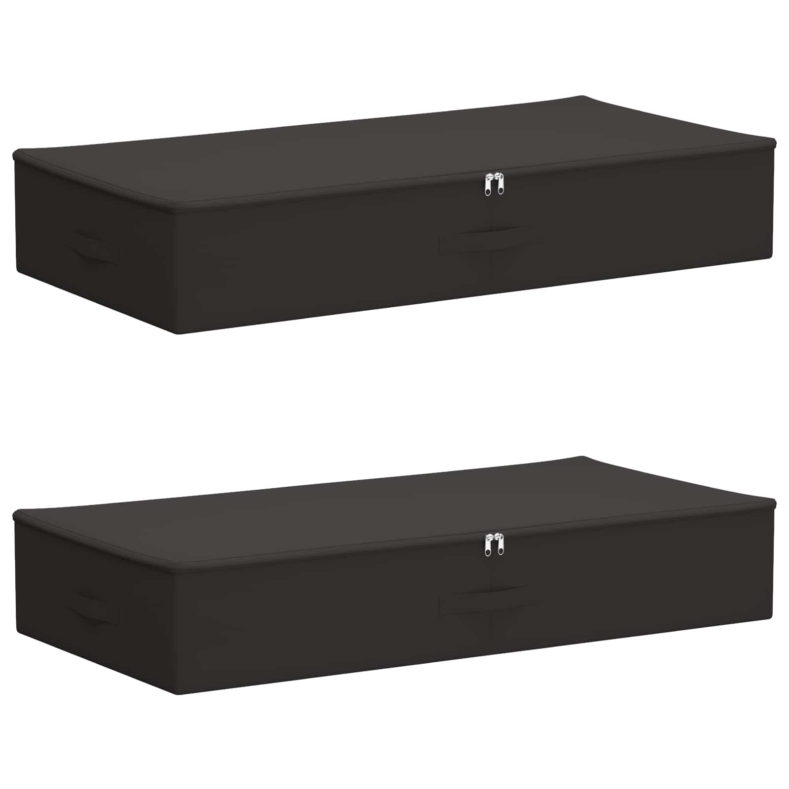 vidaXL Storage Box 2 pcs Non-woven fabric 100 x 50 x 18 cm 90 L 2