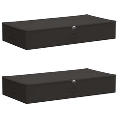 vidaXL Storage Box 2 pcs Non-woven fabric 100 x 50 x 18 cm 90 L 2