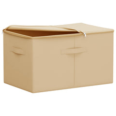 vidaXL Storage Box 6 pcs Non-woven fabric 55 x 35 x 32 cm 61.6 L Cream 3