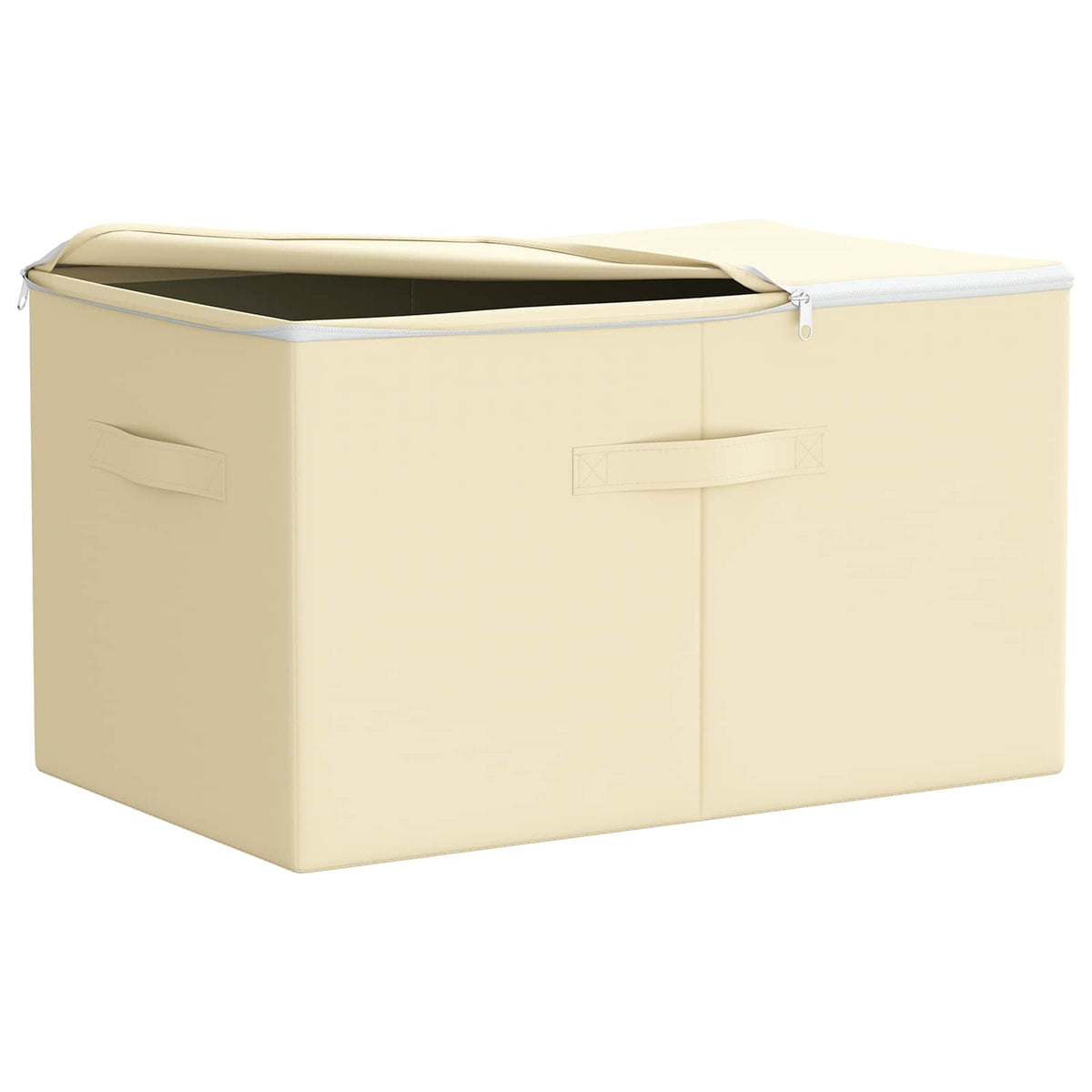 Storage Box Non-woven fabric 90 L Cream 6 pcs 55 cm 32 cm 35 cm