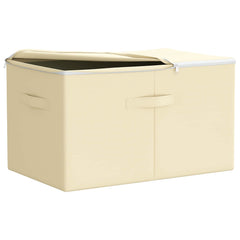 Storage Box Non-woven fabric 90 L Cream 6 pcs 55 cm 32 cm 35 cm