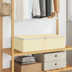 Storage Box Non-woven fabric 90 L Cream 6 pcs 70 cm 18 cm 40 cm