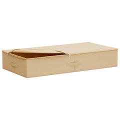 vidaXL Storage Box 2 pcs Non-woven fabric 90 x 48 x 15 cm 64.8 L Cream 3