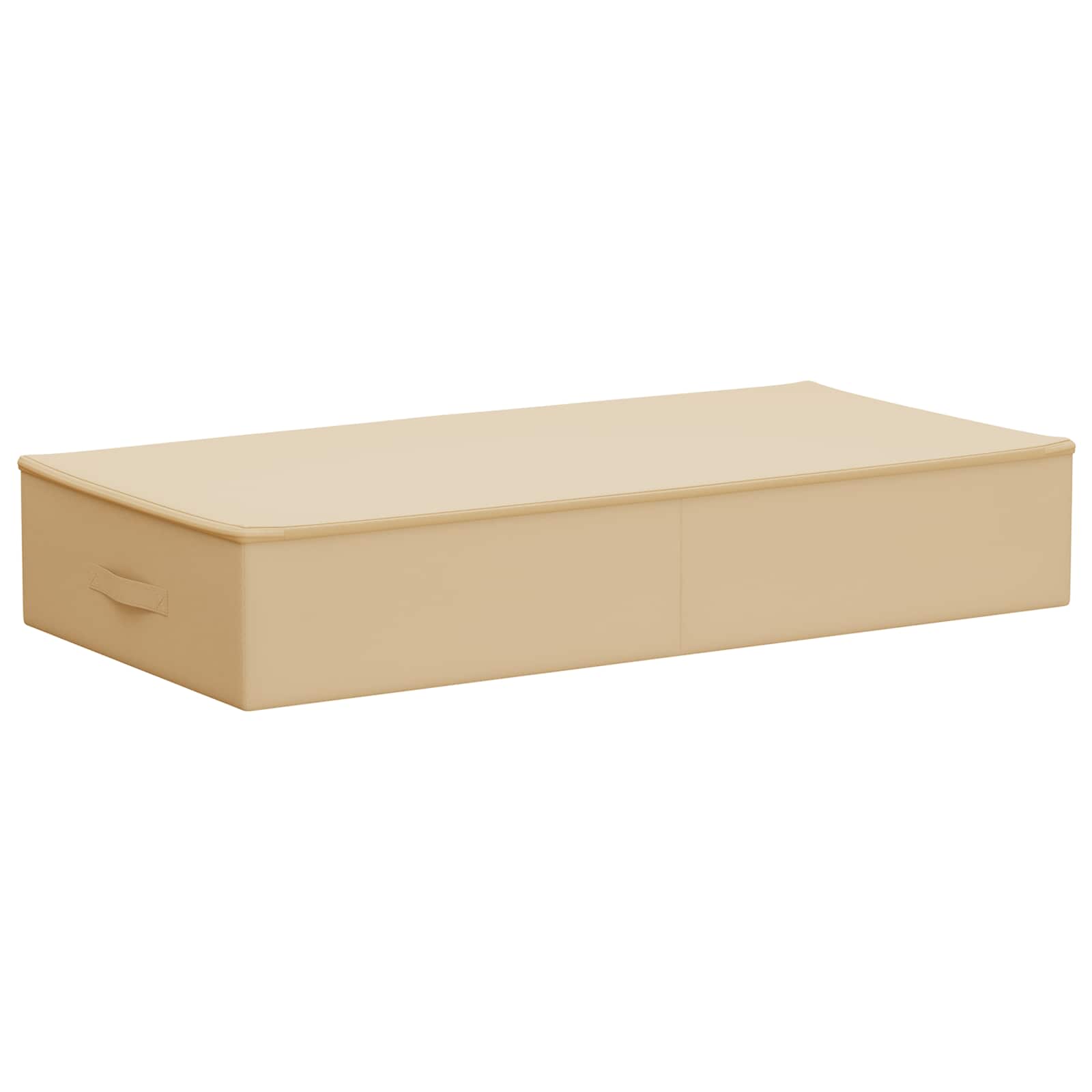 vidaXL Storage Box 2 pcs Non-woven fabric 90 x 48 x 15 cm 64.8 L Cream 6
