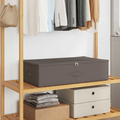 vidaXL Storage Box 6 pcs Non-woven fabric 70 x 40 x 18 cm 50.4 L Grey 1
