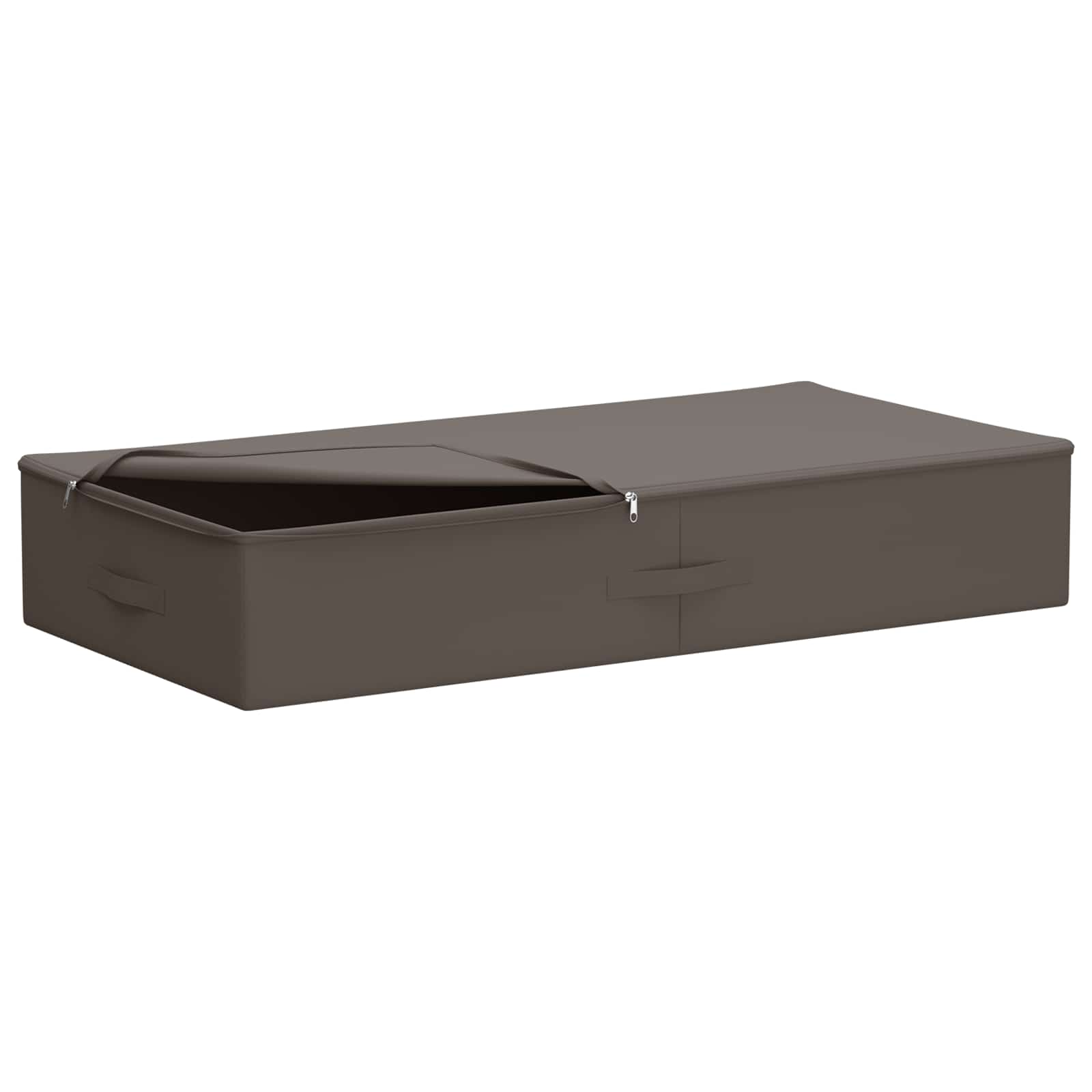 vidaXL Storage Box 2 pcs Non-woven fabric 90 x 48 x 15 cm 64.8 L Grey 3
