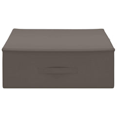 vidaXL Storage Box 2 pcs Non-woven fabric 90 x 48 x 15 cm 64.8 L Grey 5