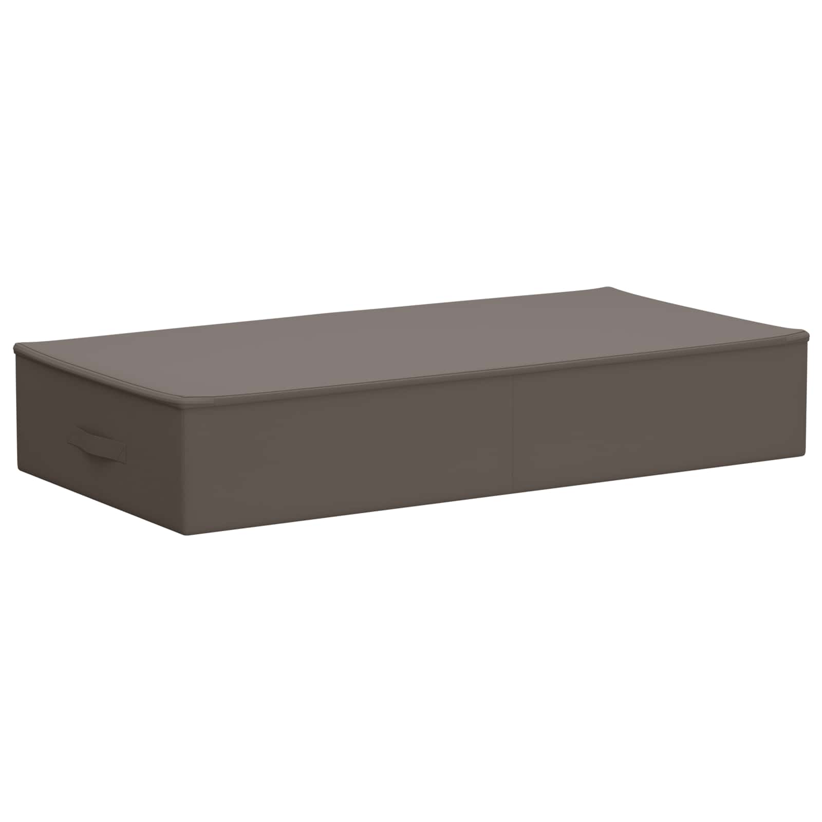 vidaXL Storage Box 2 pcs Non-woven fabric 100 x 50 x 18 cm 90 L Grey 6