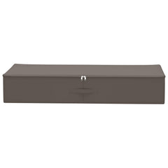 vidaXL Storage Box 2 pcs Non-woven fabric 100 x 50 x 18 cm 90 L Grey 4