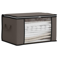 vidaXL Storage Box with Transparent Side Window 6 pcs Non-woven fabric 3