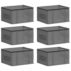 Storage Box with Transparent Top Window Non-woven fabric Anthracite 6 43 cm 23 cm 34 cm