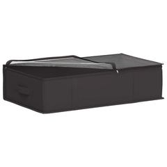vidaXL Storage Box with Transparent Top Window 6 pcs Non-woven fabric 4