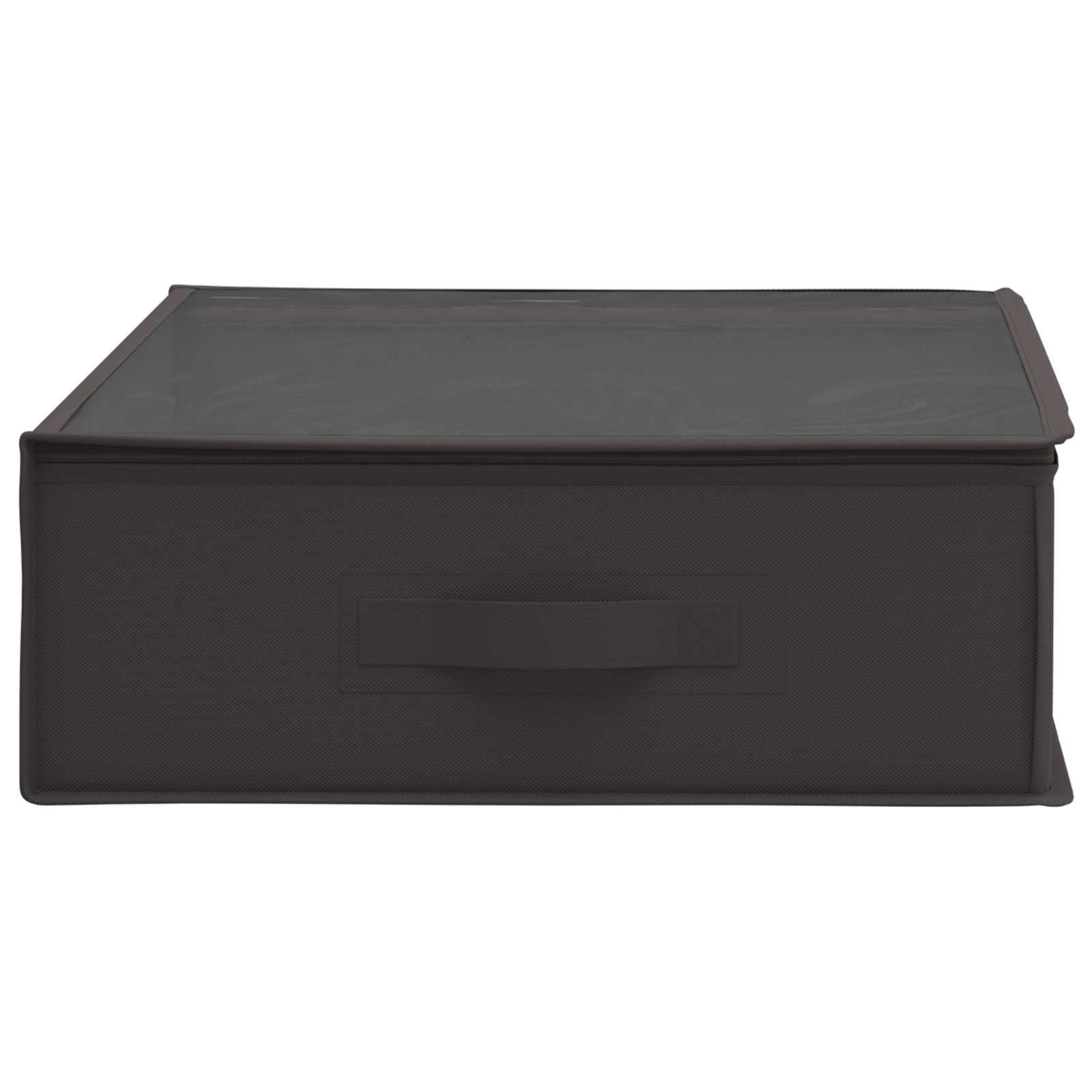 vidaXL Storage Box with Transparent Top Window 6 pcs Non-woven fabric 6