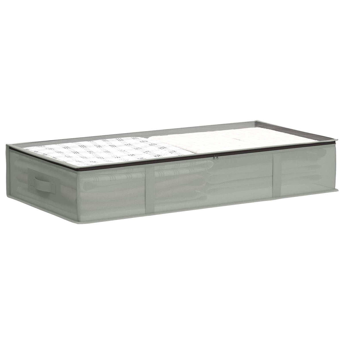Storage Box with Transparent Top Window Non-woven fabric Grey 6 90 cm 15 cm 48 cm