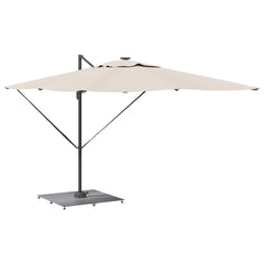 vidaXL Parasol Base 52 kg Dark grey wood look Steel Square Adjustable 3