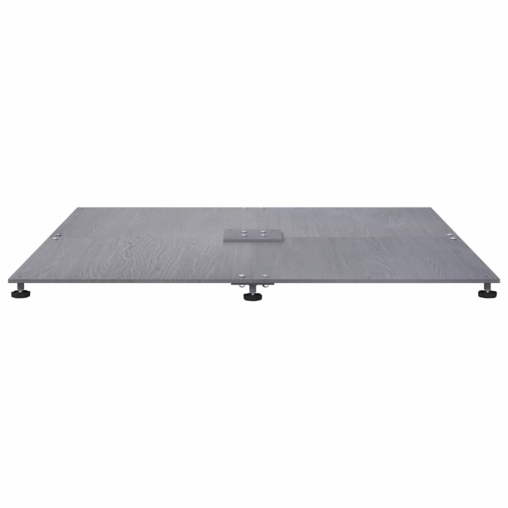 vidaXL Parasol Base 52 kg Dark grey wood look Steel Square Adjustable 6