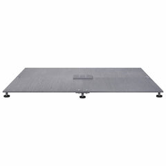 vidaXL Parasol Base 52 kg Dark grey wood look Steel Square Adjustable 6