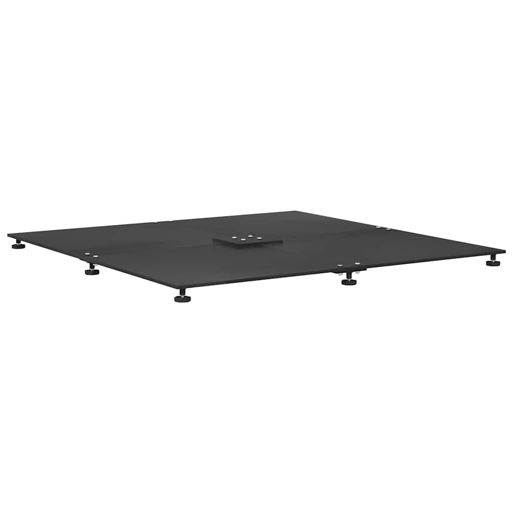 vidaXL Parasol Base 52 kg Black Steel Square Adjustable 2